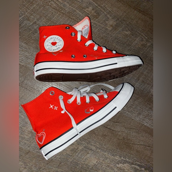 Converse Chuck Taylor All star Y2K Heart Hightop Fever Dream. Rare & New - Picture 6 of 10